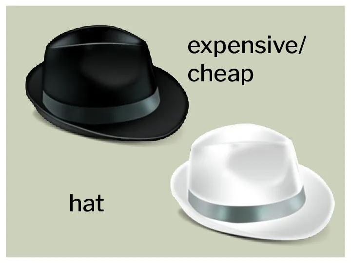 expensive/ cheap hat