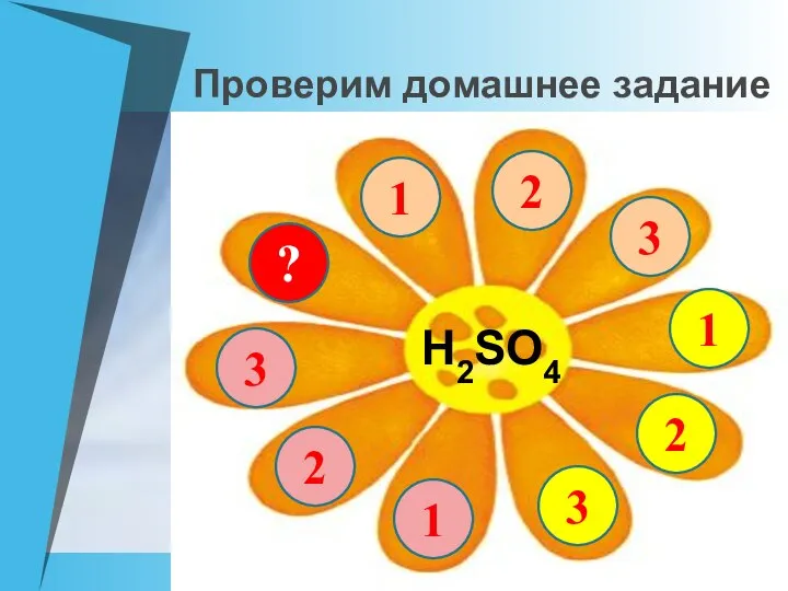 Проверим домашнее задание 2 1 2 3 1 2 3 ? 1 3 Н2SO4