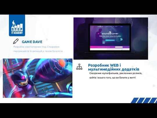 GAME DAVE Розробка комп’ютерних ігор. Створення персонажів та їх анімацій, а