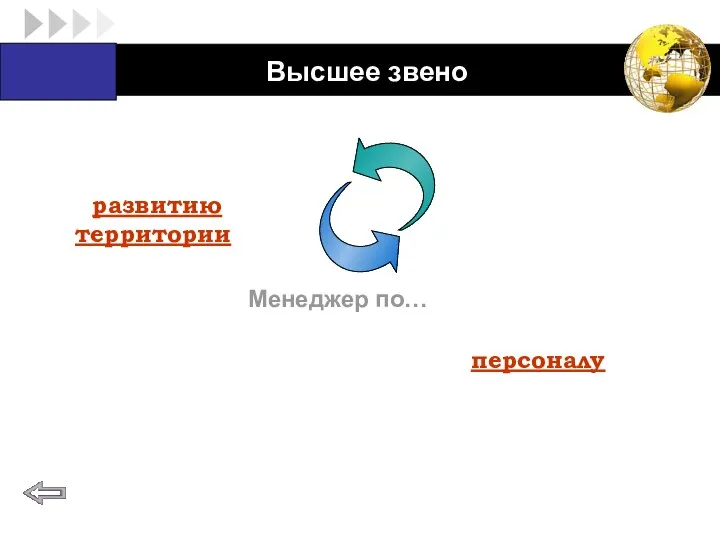 Diagram развитию территории персоналу Высшее звено Менеджер по…