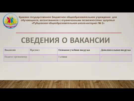 Краевое государственное бюджетное общеобразовательное учреждение для обучающихся, воспитанников с ограниченными возможностями