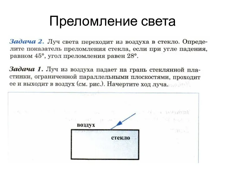 Преломление света