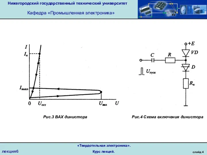 Нижегородский государственный технический университет Кафедра «Промышленная электроника» слайд 4 «Твердотельная электроника».