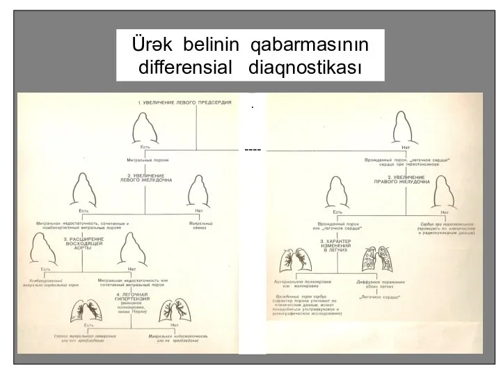 . Ürək belinin qabarmasının differensial diaqnostikası . ----