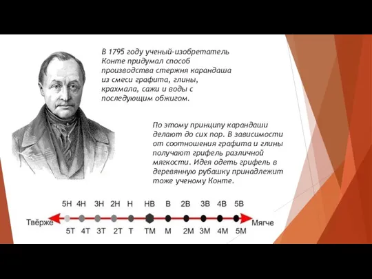 По этому принципу карандаши делают до сих пор. В зависимости от