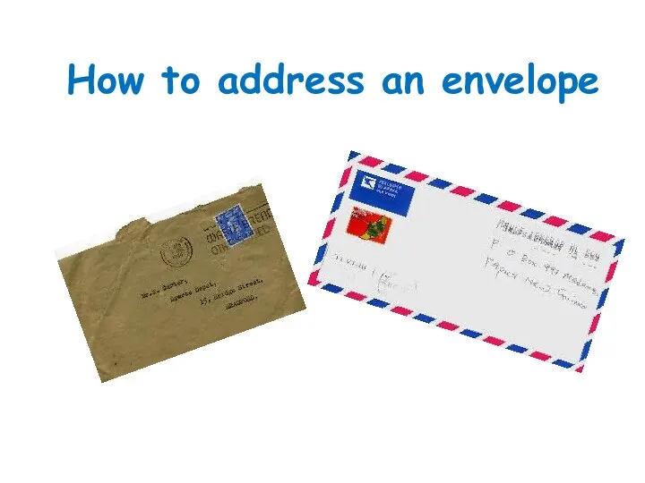 How to address an envelope