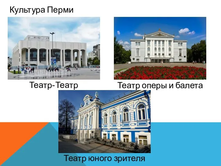 Культура Перми Театр-Театр Театр оперы и балета Театр юного зрителя