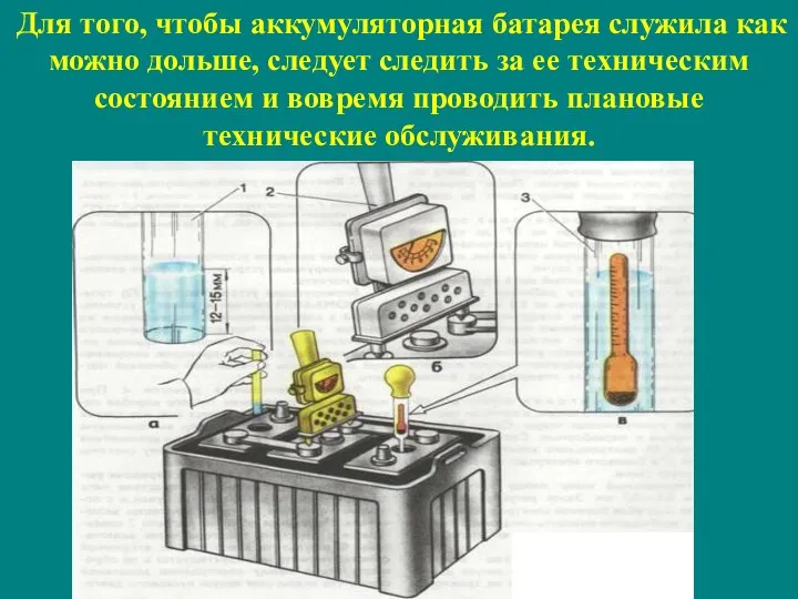 Для того, чтобы аккумуляторная батарея служила как можно дольше, следует следить