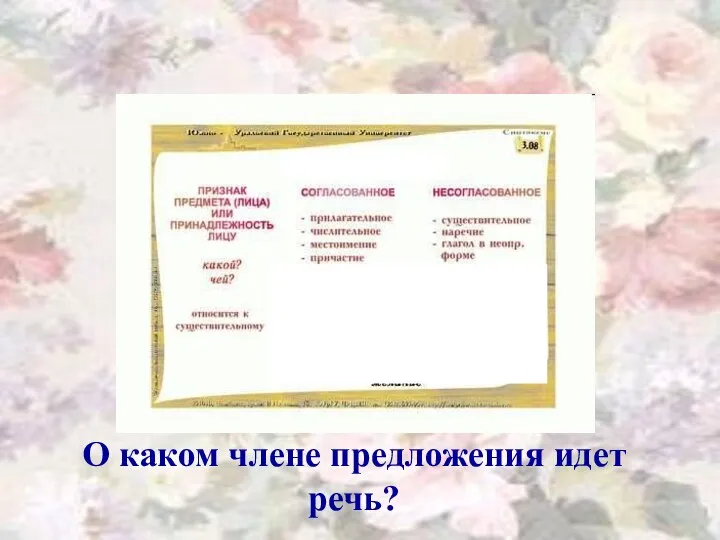 О каком члене предложения идет речь?