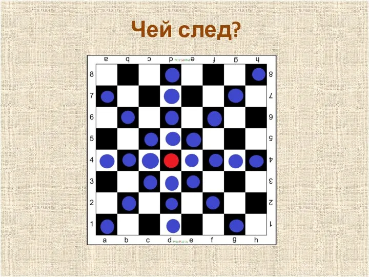 п Чей след?