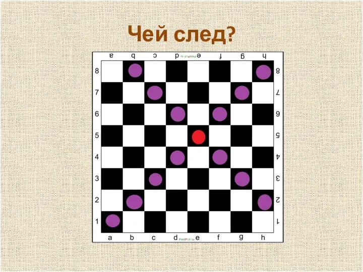 п Чей след?