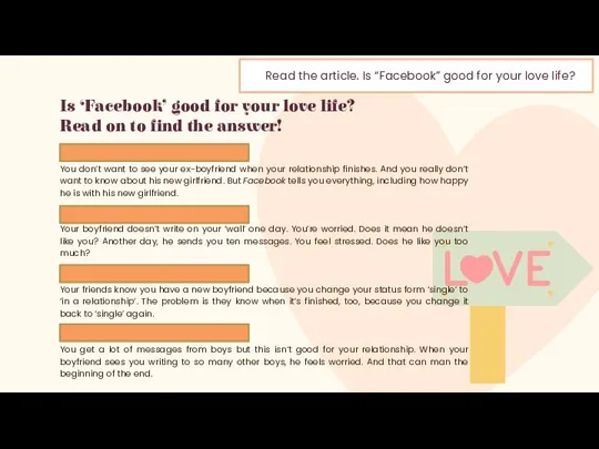 Is ‘Facebook’ good for your love life? Read on to find