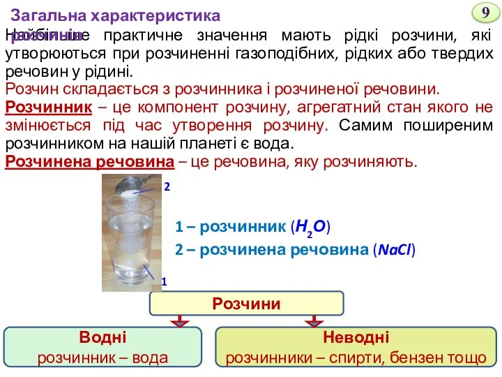 Найбільше практичне значення мають рідкі розчини, які утворюються при розчиненні газоподібних,