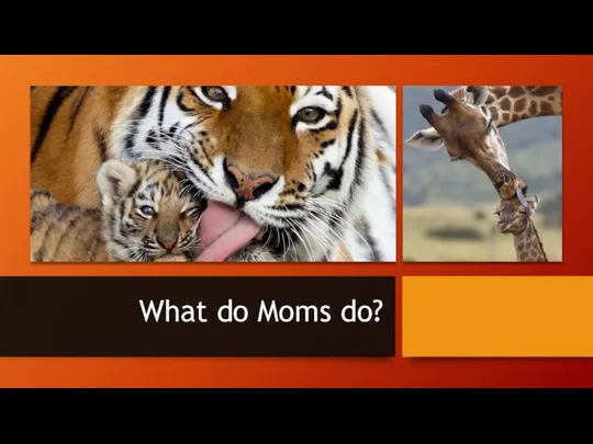 What do Moms do?