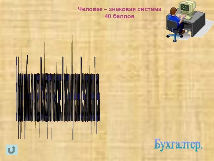 Человек – знаковая система 40 баллов Бухгалтер. В фирме прибыль он