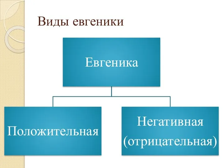 Виды евгеники