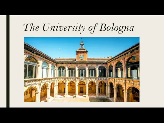 The University of Bologna