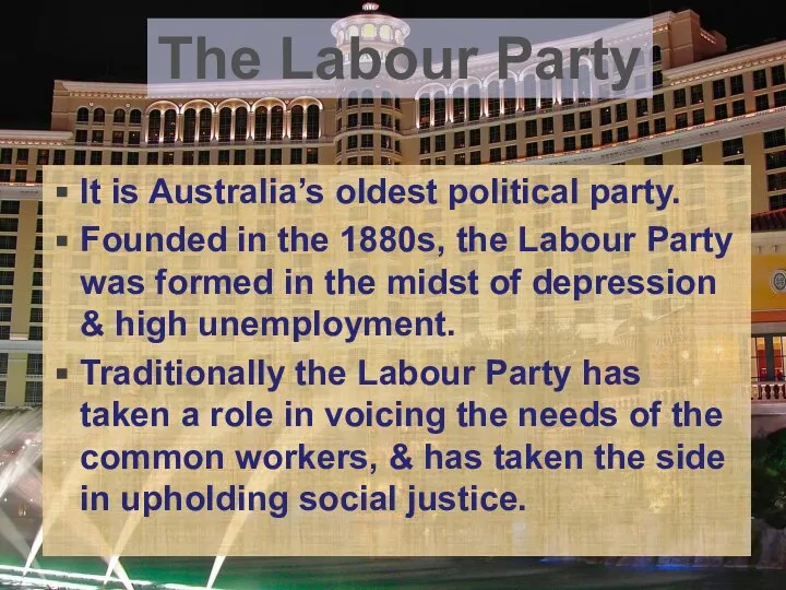 It is Australia’s oldest political party. Founded in the 1880s, the