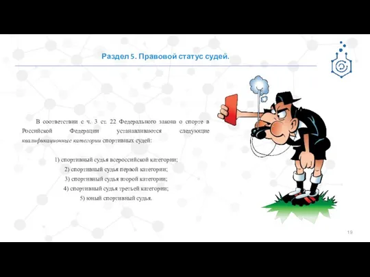 Раздел 5. Правовой статус судей. В соответствии с ч. 3 ст.