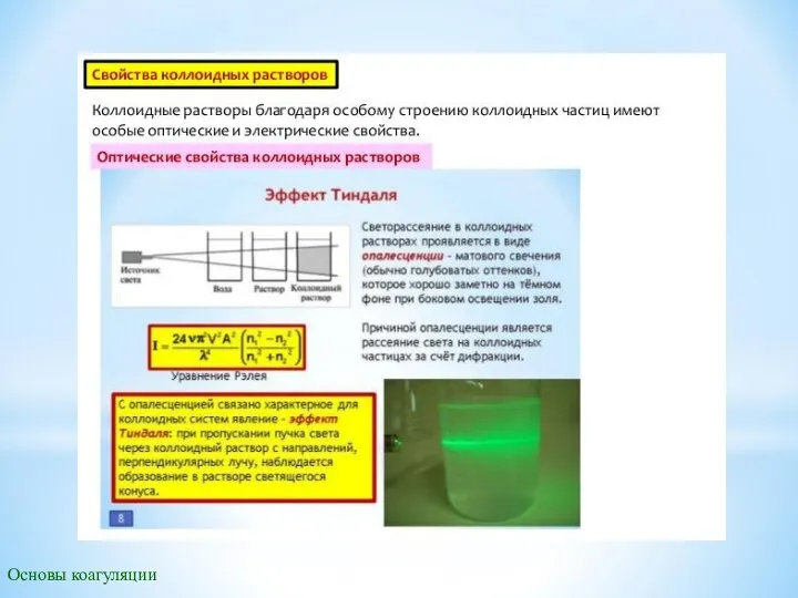 Основы коагуляции