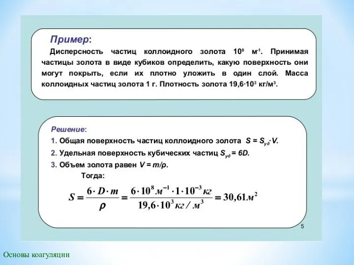 Основы коагуляции