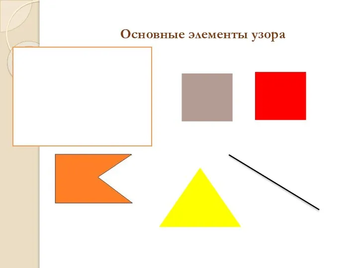 Основные элементы узора