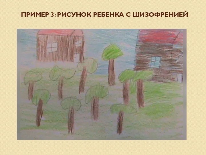 ПРИМЕР 3: РИСУНОК РЕБЕНКА С ШИЗОФРЕНИЕЙ