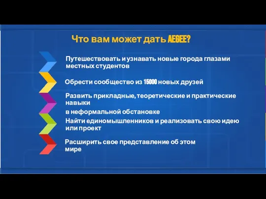 Что вам может дать AEGEE?