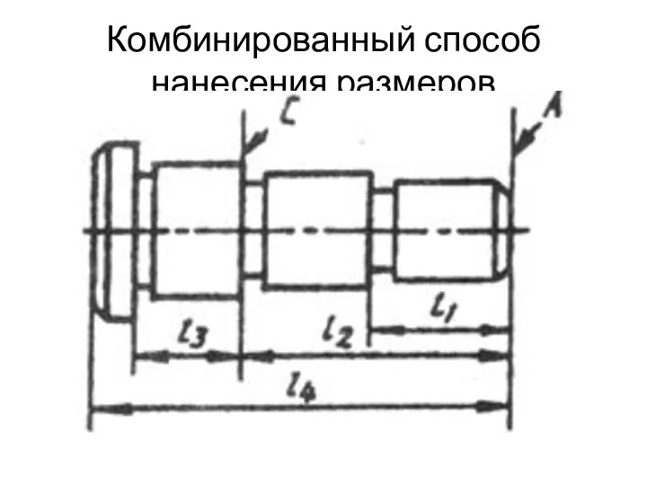 Комбинированный способ нанесения размеров