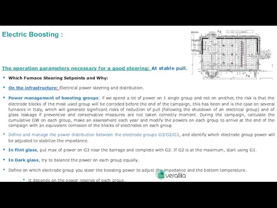 The operation parameters necessary for a good steering: At stable pull.