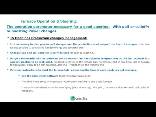 The operation parameter necessary for a good steering: With pull or