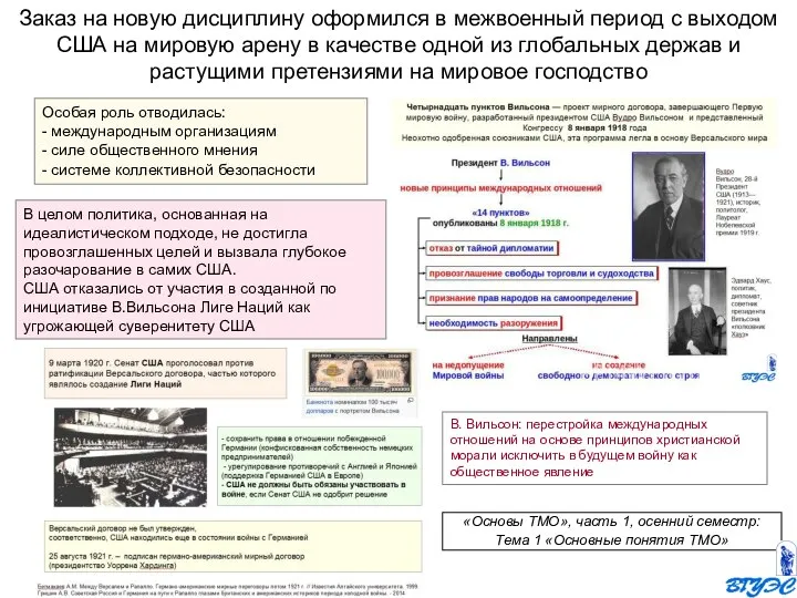 Заказ на новую дисциплину оформился в межвоенный период с выходом США