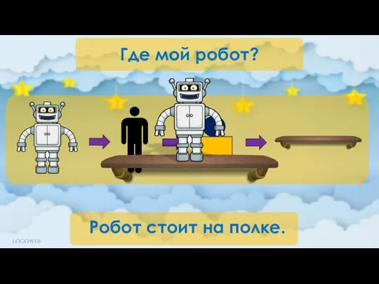 Где мой робот? Робот стоит на полке.