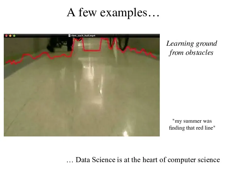 A few examples… … Data Science is at the heart of