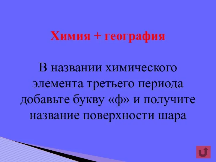 Химия + география В названии химического элемента третьего периода добавьте букву