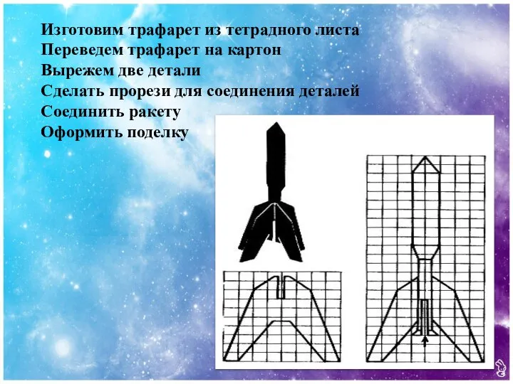 Изготовим трафарет из тетрадного листа Переведем трафарет на картон Вырежем две