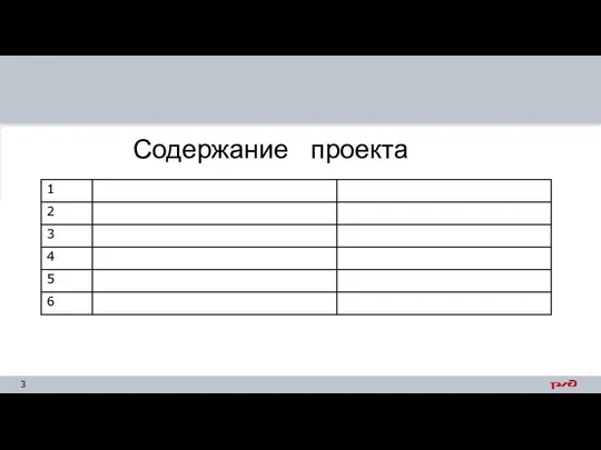 Содержание проекта