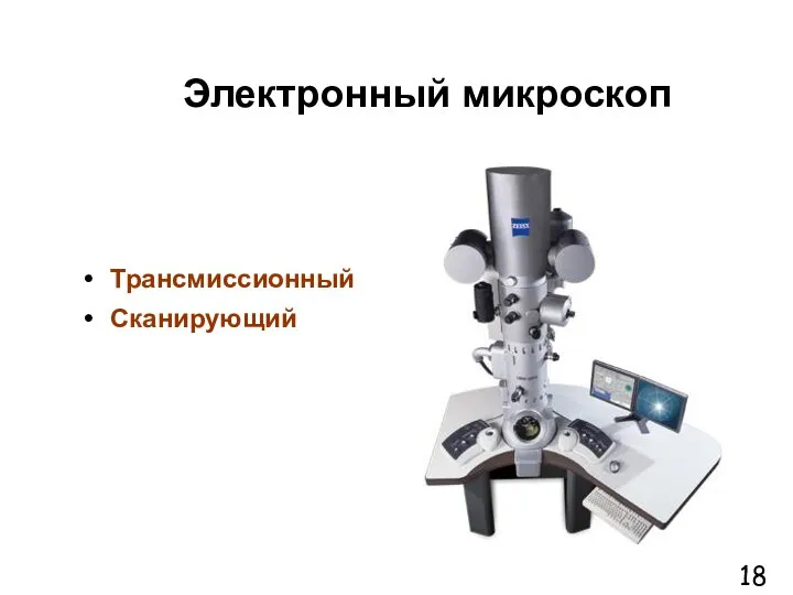 Электронный микроскоп Трансмиссионный Сканирующий