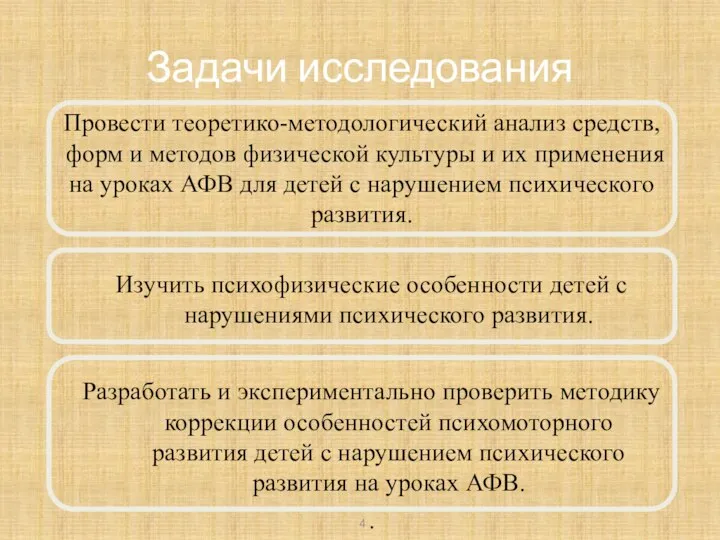 Задачи исследования Провести теоретико-методологический анализ средств, форм и методов физической культуры