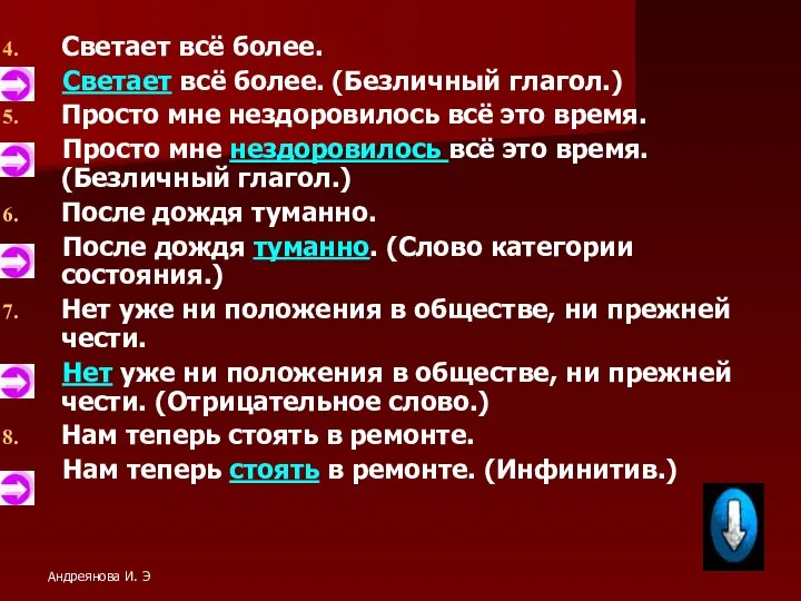 Светает всё более. Светает всё более. (Безличный глагол.) Просто мне нездоровилось