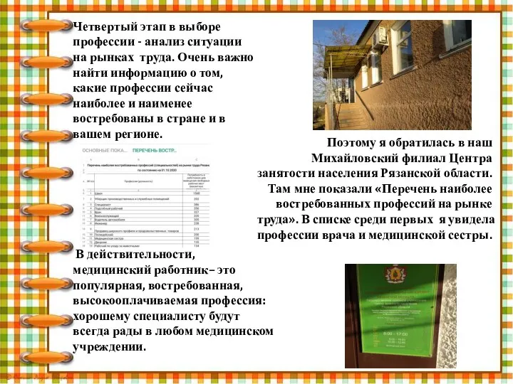 Четвертый этап в выборе профессии - анализ ситуации на рынках труда.