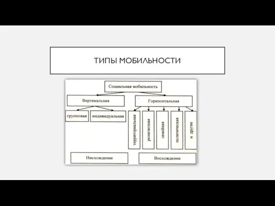 ТИПЫ МОБИЛЬНОСТИ