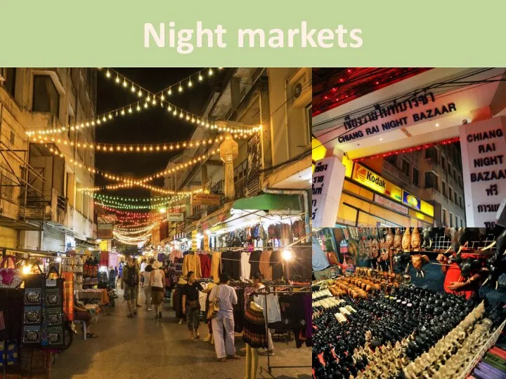 Night markets