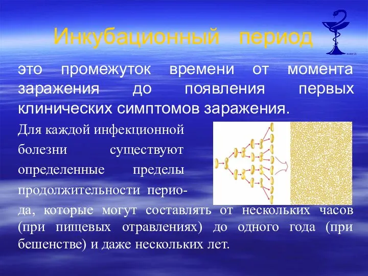 Инкубационный период это промежуток времени от момента заражения до появления первых