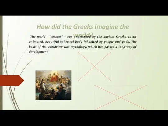 How did the Greeks imagine the world? The world - "cosmos"