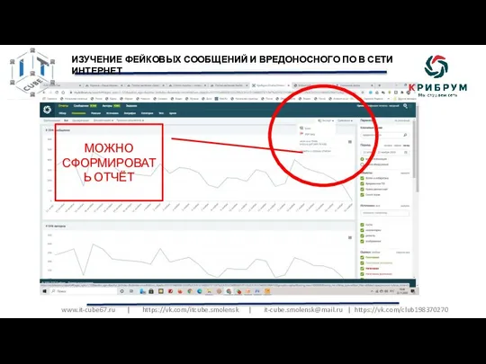 www.it-cube67.ru | https://vk.com/itcube.smolensk | it-cube.smolensk@mail.ru | https://vk.com/club198370270 ИЗУЧЕНИЕ ФЕЙКОВЫХ СООБЩЕНИЙ И