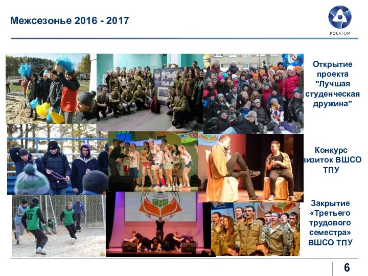 Межсезонье 2016 - 2017 Соревнование по мини-футболу между отрядами ВШСО ТПУ