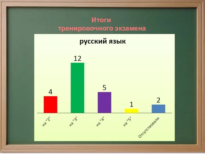 Итоги тренировочного экзамена