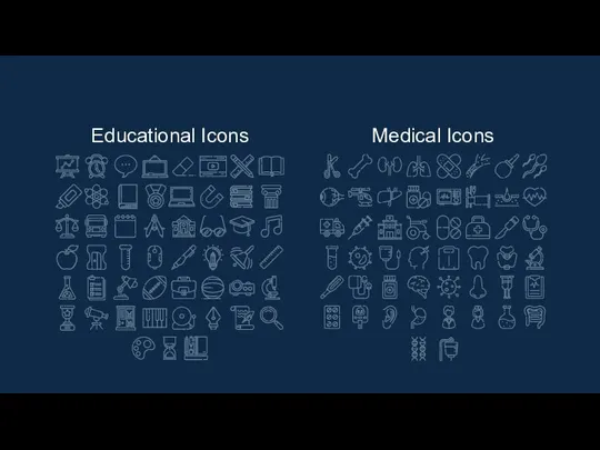 Educational Icons Medical Icons