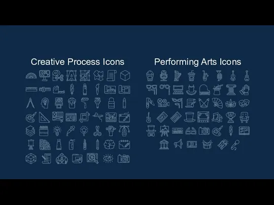 Creative Process Icons Performing Arts Icons